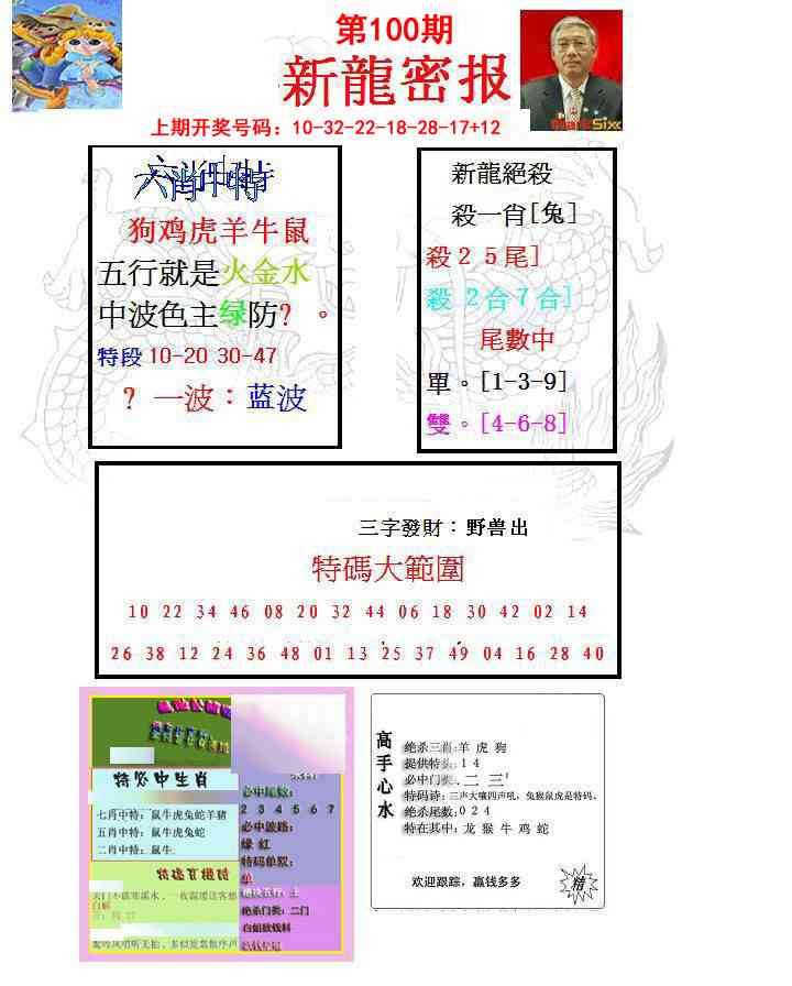 100期新龙密报[图]