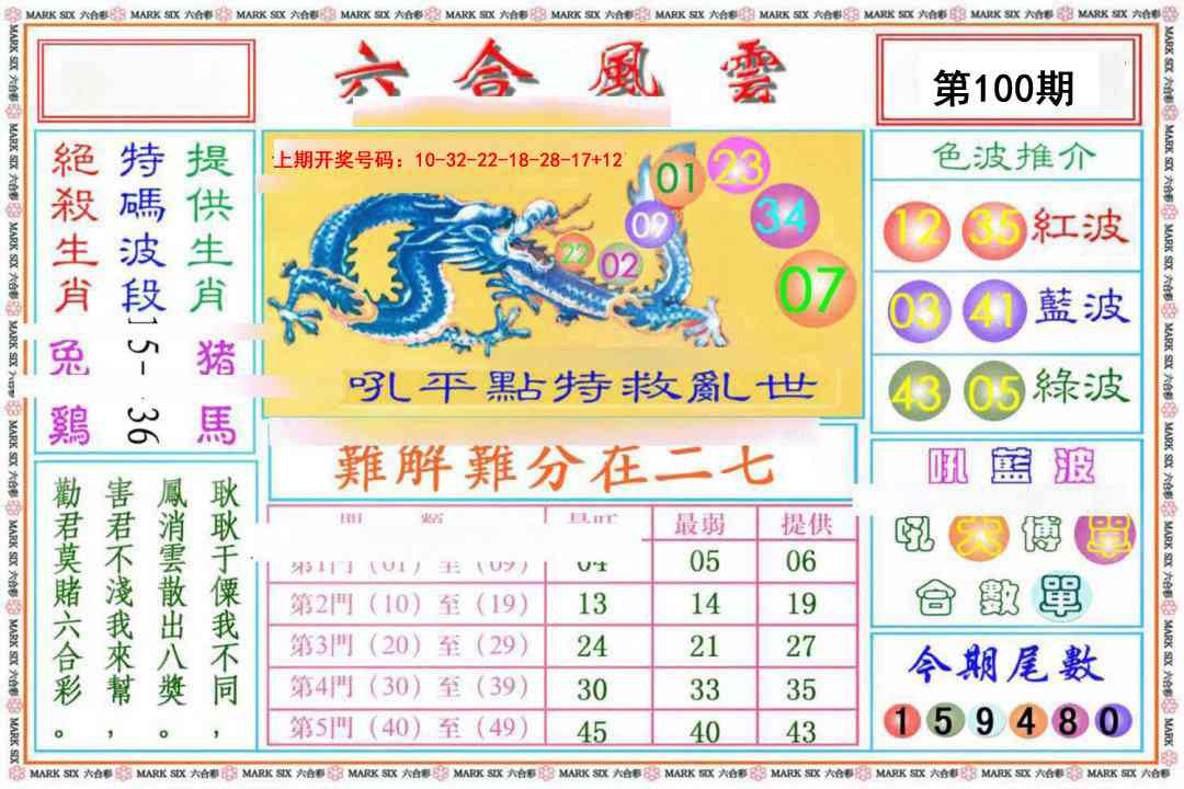 100期六合风云《另版》[图]
